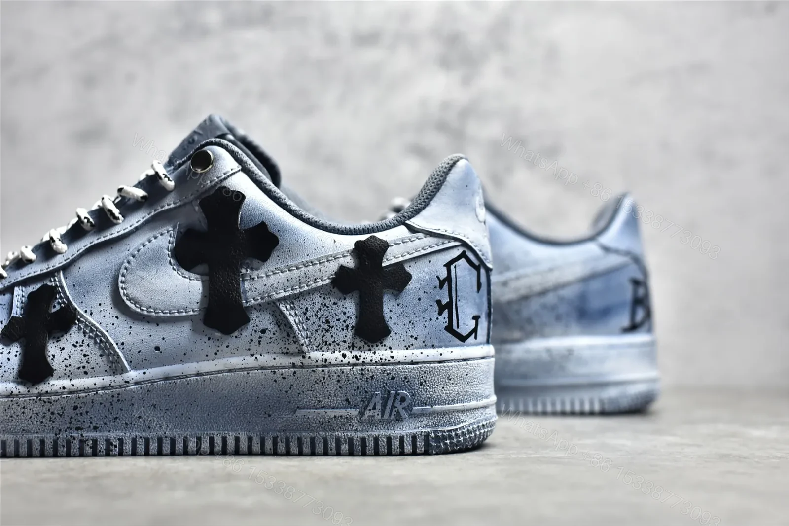 View 4 of Air Force x Chrome hearts Blue