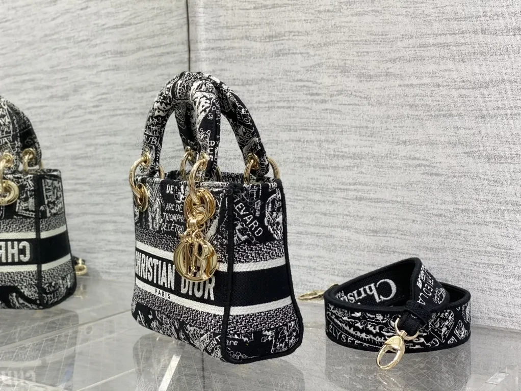 View 4 of Bold Monochrome Dior Bag: Structured Luxe Mini Crossbody
