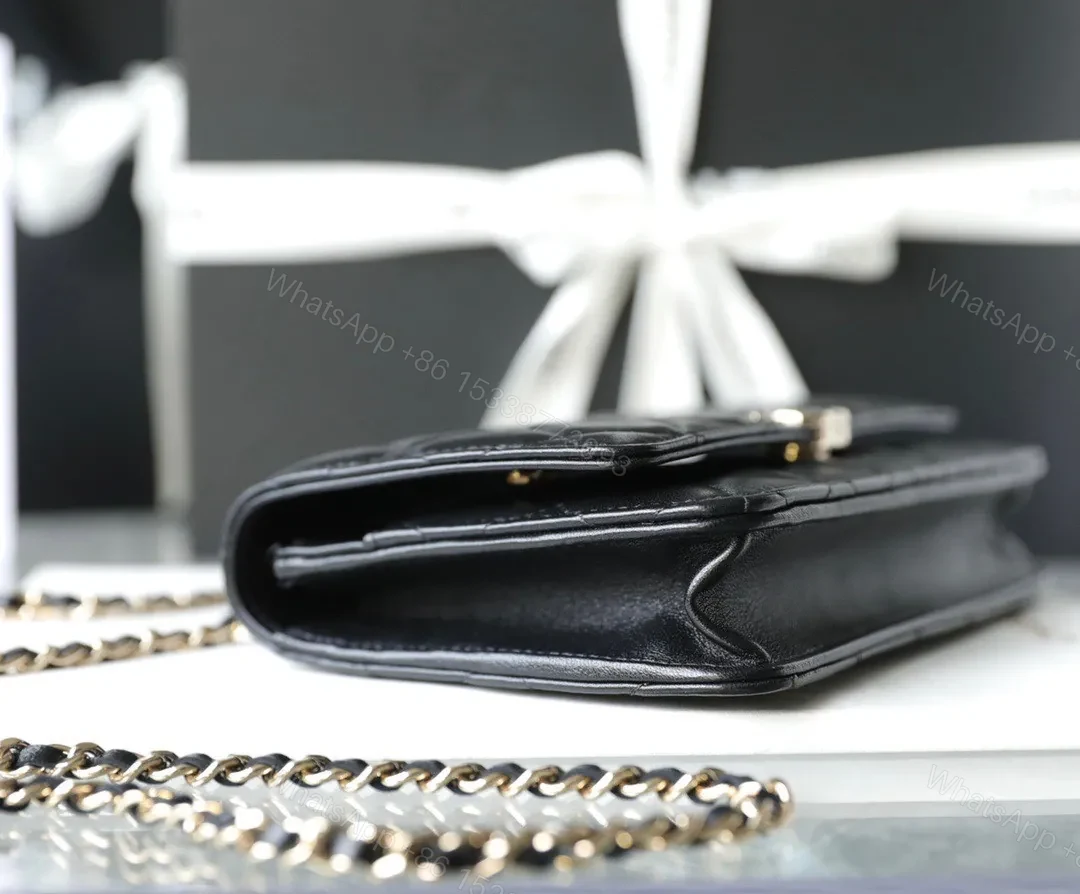 View 4 of Chanel Woc Handbags Lock Silver Mix Handle Leather 19x12cm