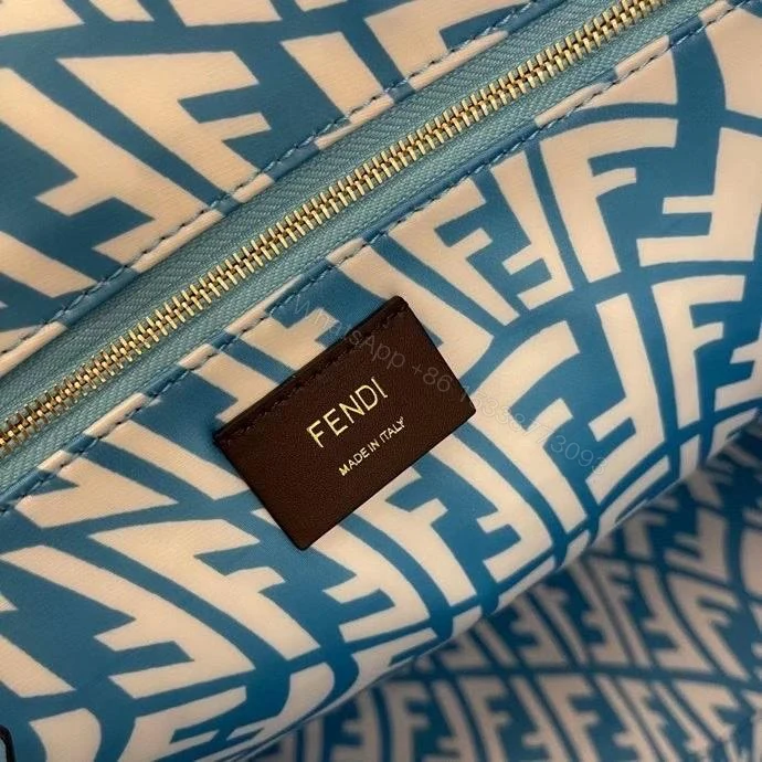 View 4 of Fendi Tote Bag with FF Vertigo Print – Blue – Totes