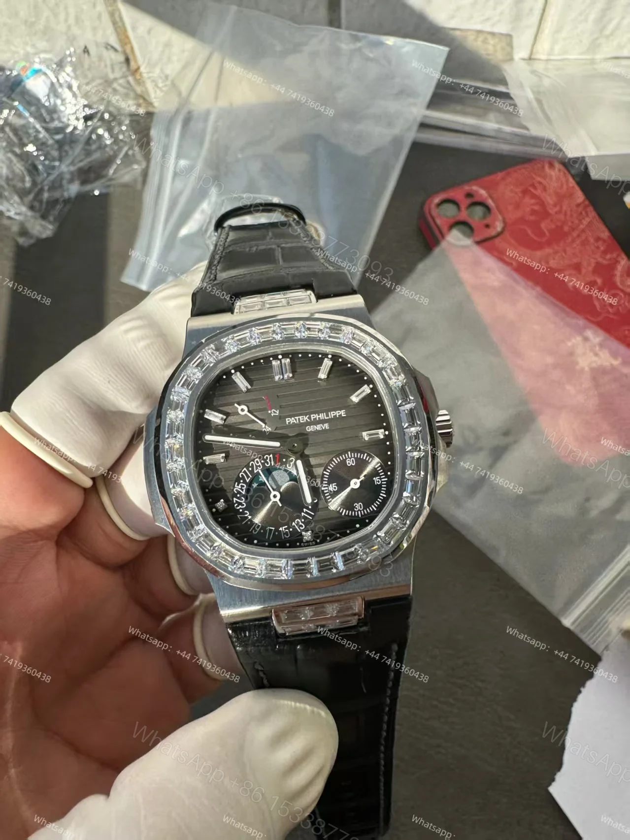 View 12 of Patek Philippe Super Clone Nautilus 5712G-001 Grey Dial Moon Phase 40MM