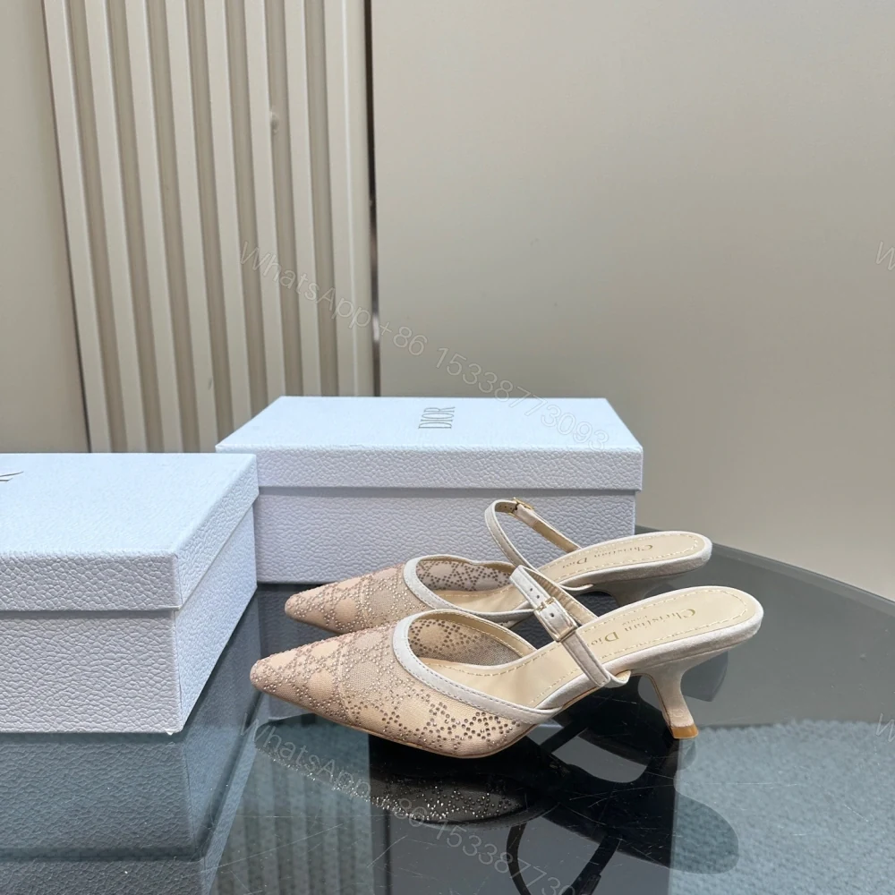 View 3 of 高仿Dior*Capture系列KCV299尖頭塔扣高踭鞋6.5CM裸色免檢版
