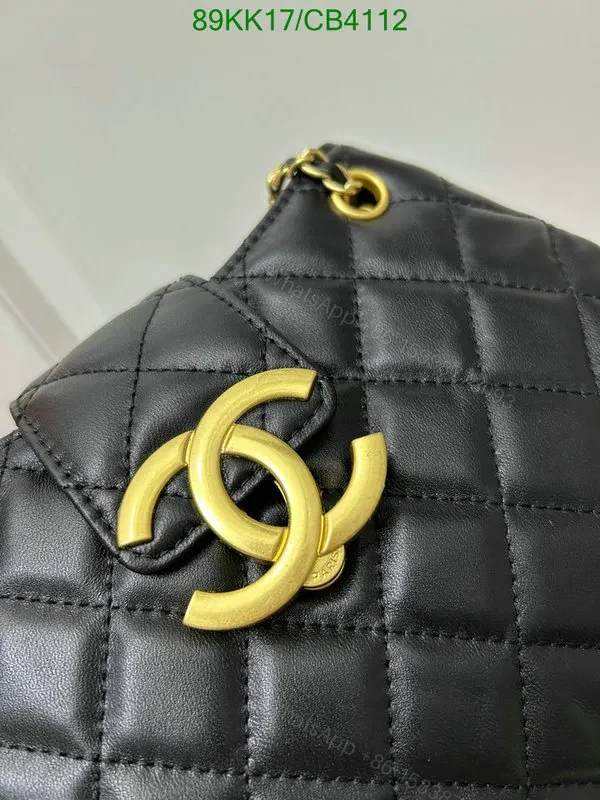 View 6 of Chanel 24C Quilted Lambskin Messenger Bag