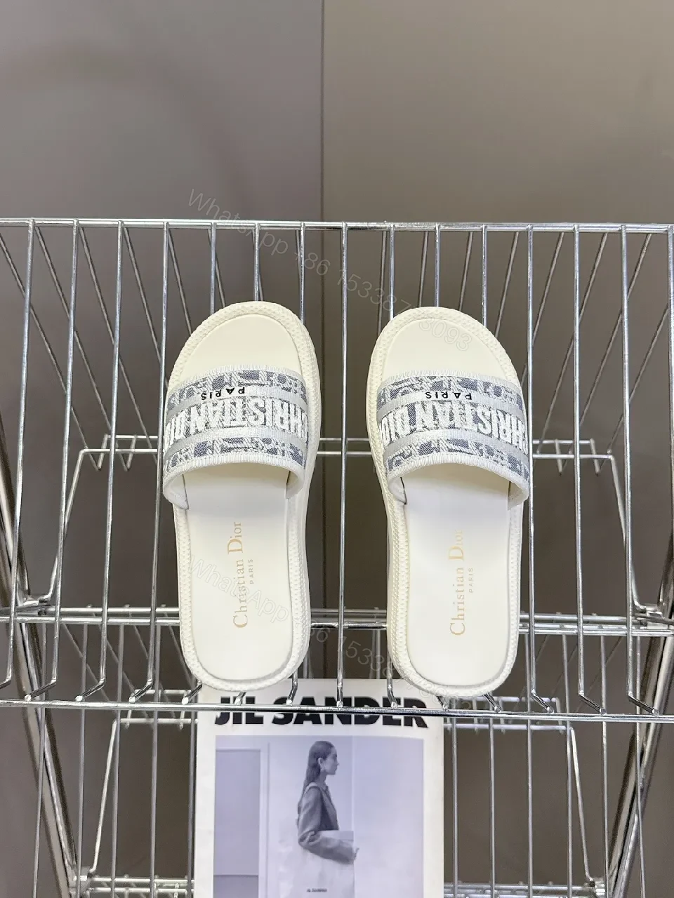 View 2 of Structured Sandals with Signature Logo Strap - Elevated Comfort