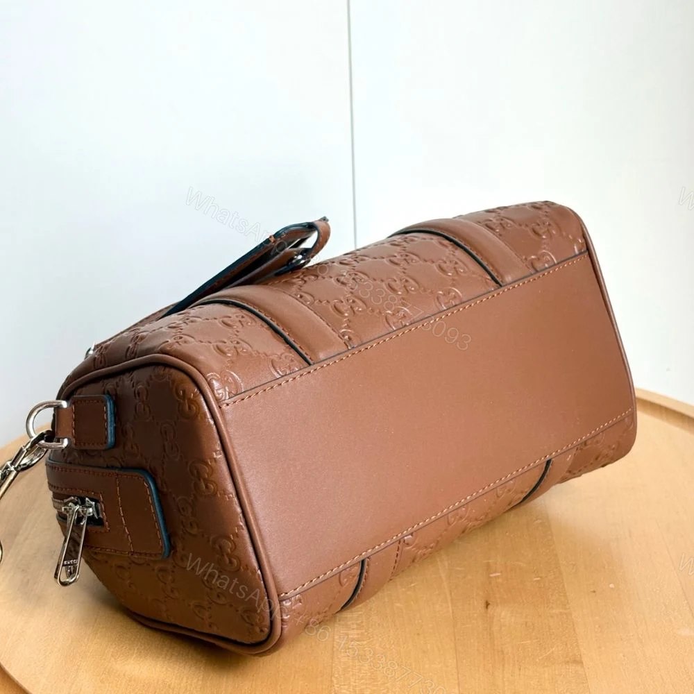 View 6 of Gucci GG Emblem Small Duffle Bag Brown 25Cm