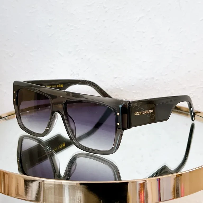 View 8 of Dolce & Gabbana Black Acetate Square Sunglasses, Luxury