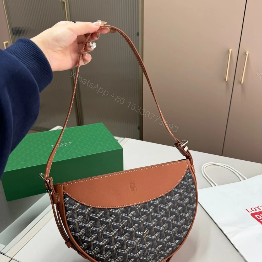 View 2 of GOYARD HIRONDELLE BAG BLACK AND TAN 24CM HIRONDPMLTY01CL03P