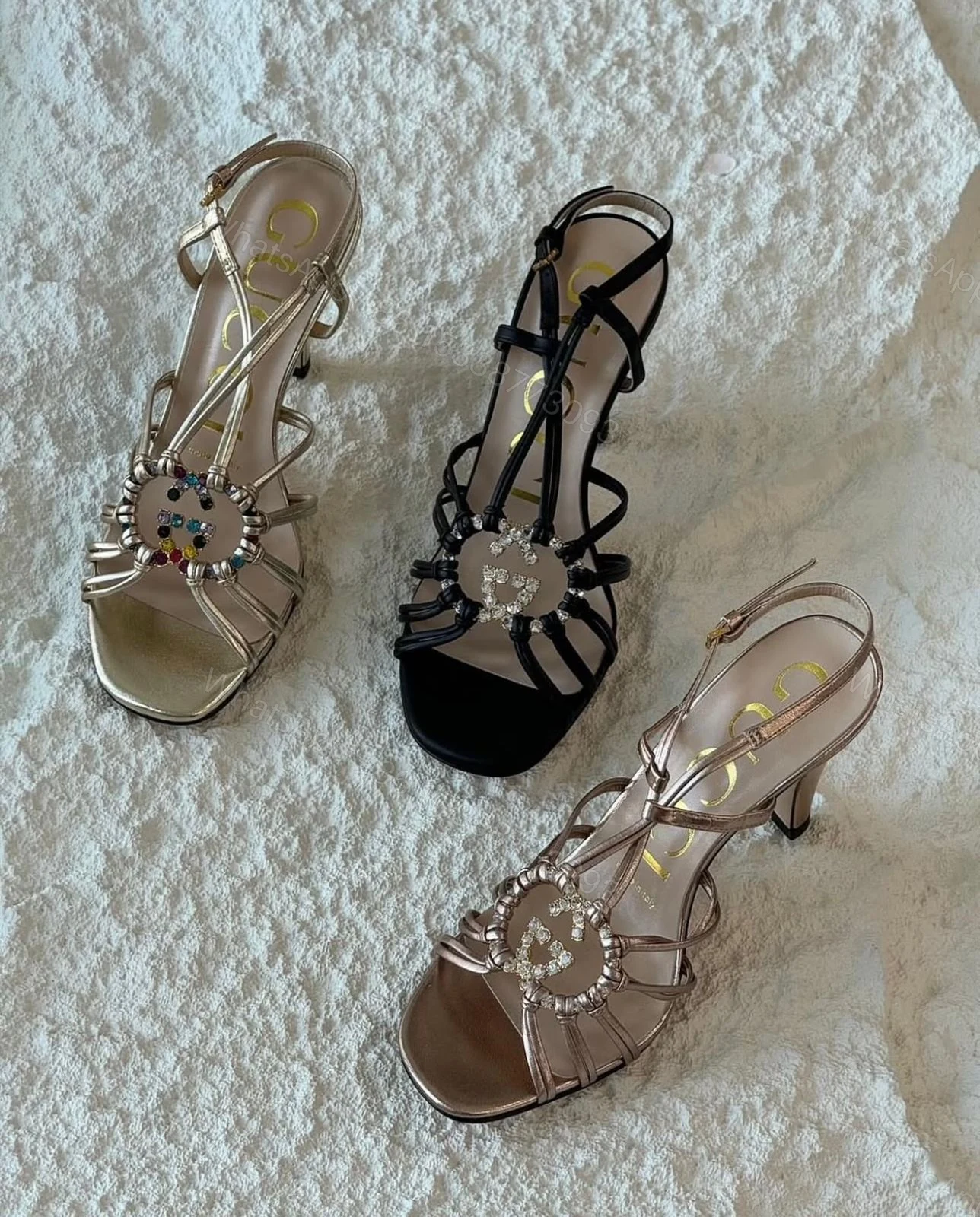 View 4 of FIRST COPY GUCCI CRYSTAL HEELS