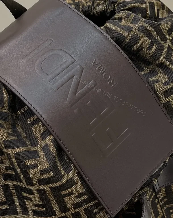 View 6 of Bold Pattern, Quiet Power Backpack: Luxe Fendi-Inspired Everyday Carrier