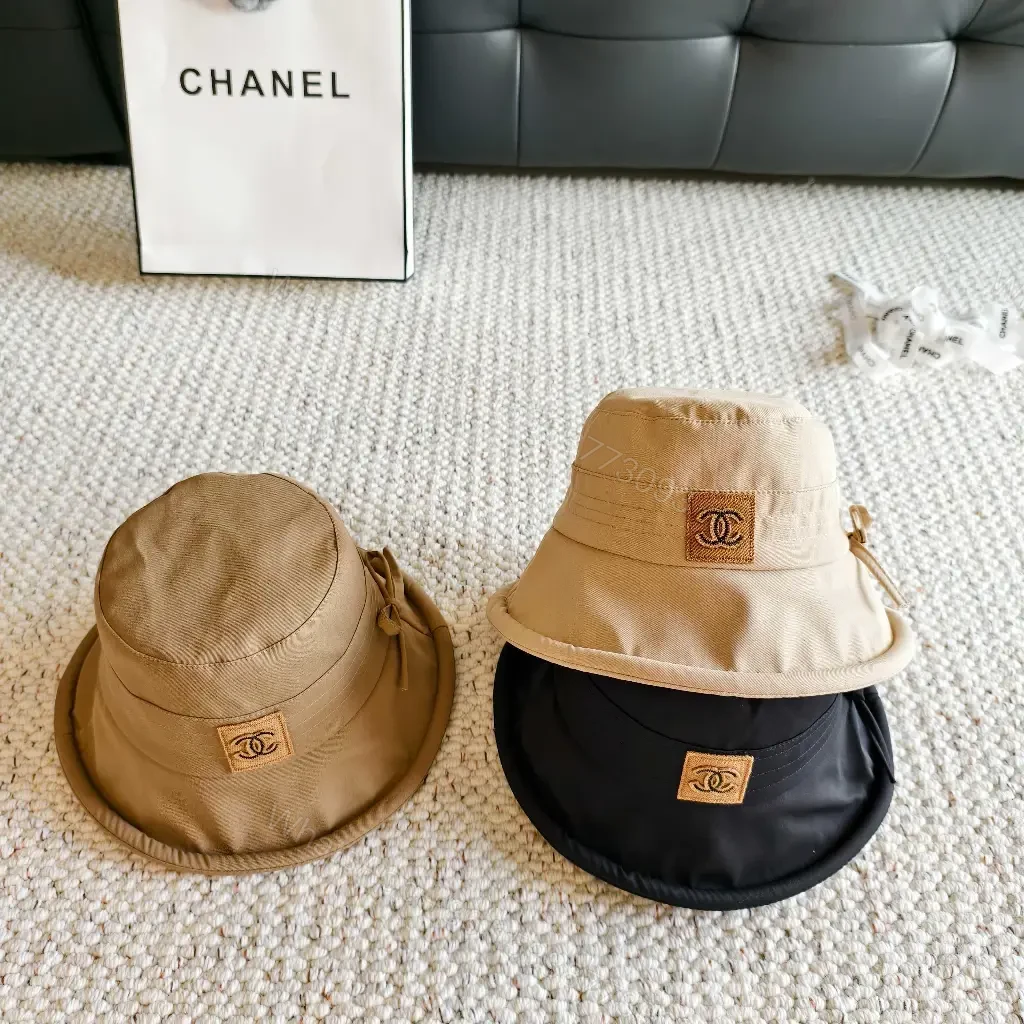 View 8 of Beige Lightweight Bucket Hat with Logo Detail