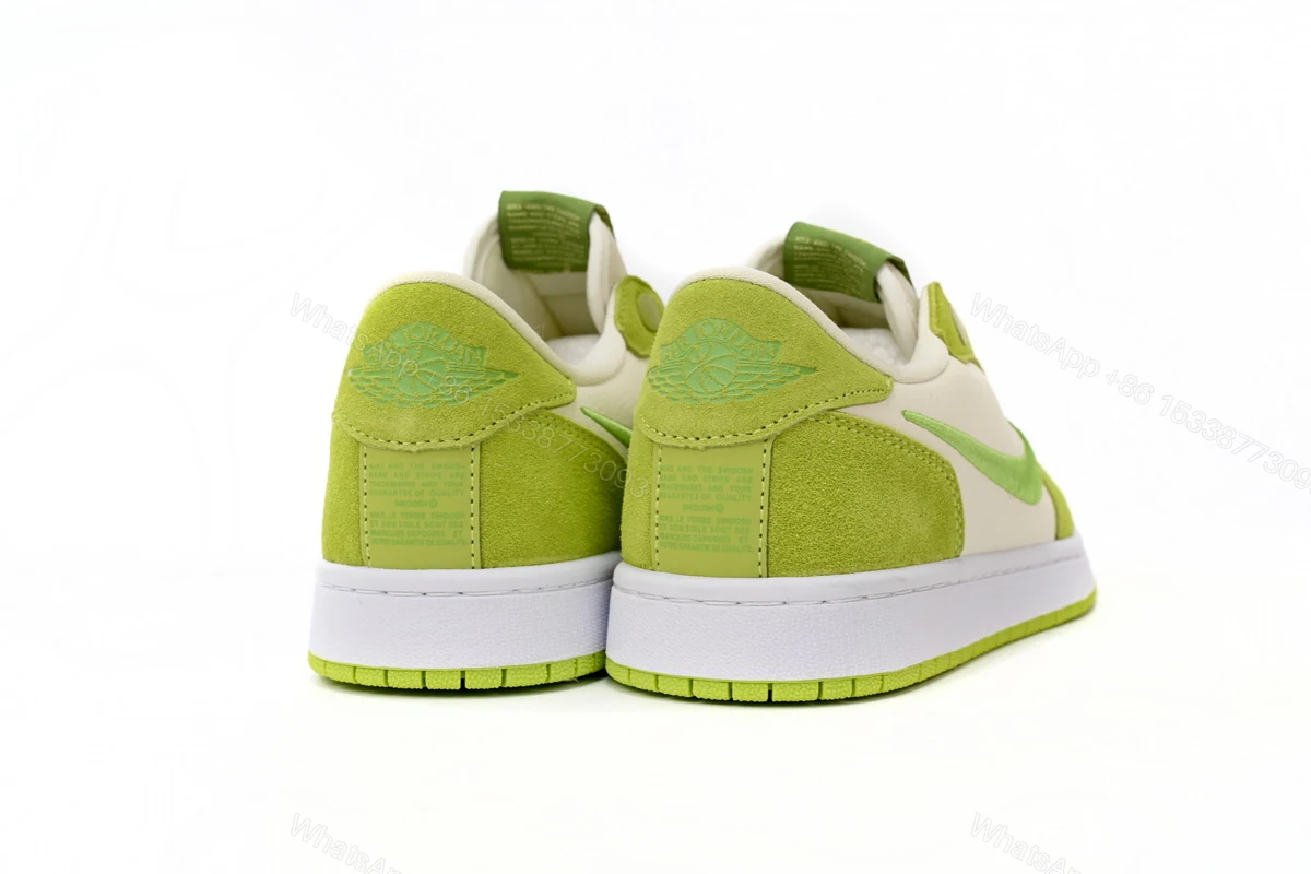 View 2 of Air Jordan 1 Low Green Apple AV3918-198