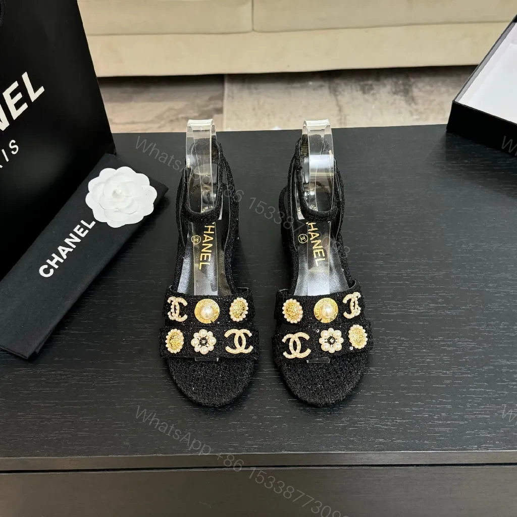 View 8 of Elegant Embellished Sandals - Luxe Glam, All-Day Comfort