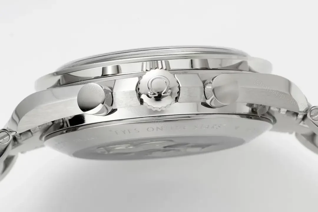 View 6 of Omega Speedmaster Professional Chronograph Watch White Dial Stainless Steel 44mm Automatic Movement 9300 Sapphire Crystal Water Resistant
