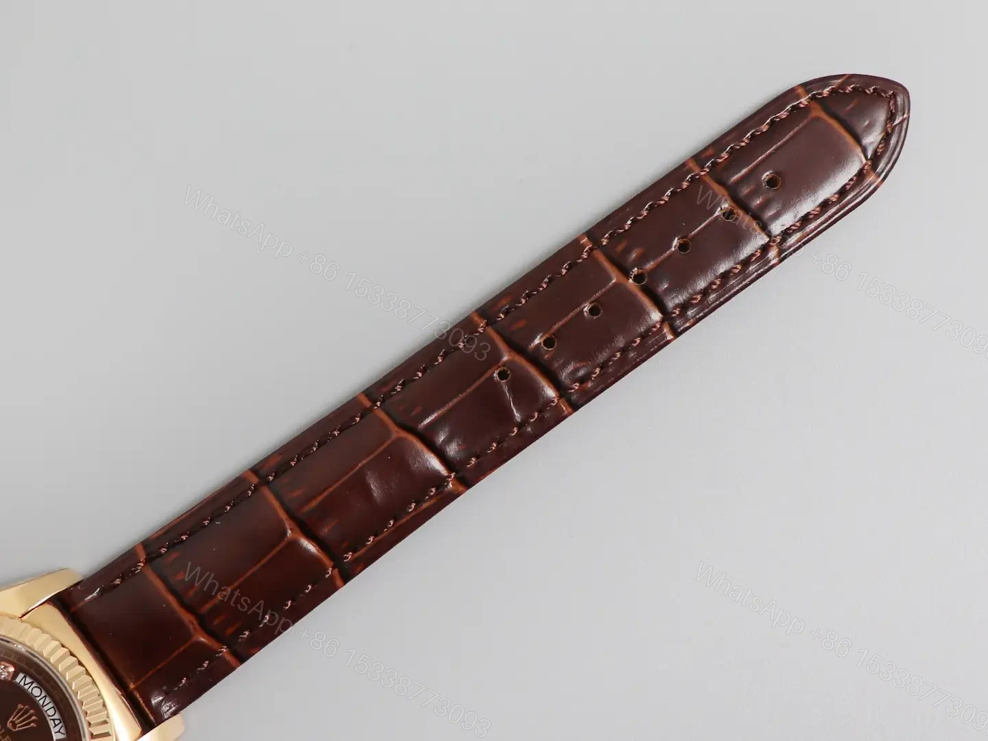 View 7 of Rolex Day-Date 36 Everose Strap Chocolate Brown Dial 118135-0020