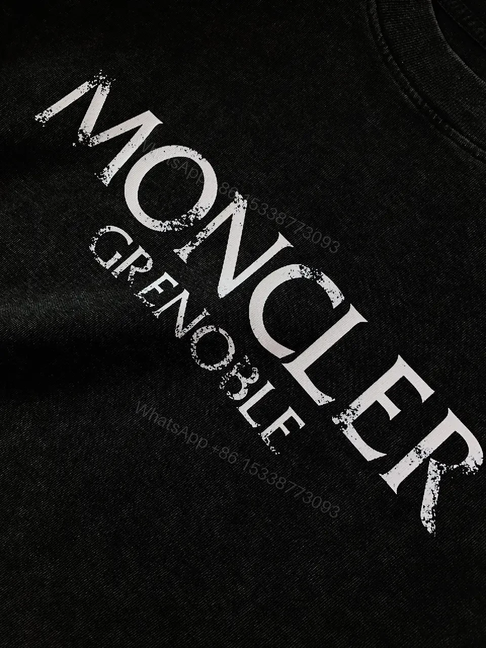View 9 of Black Cotton-Blend Oversized Tee, Premium Streetwear Essential, Logo Detail