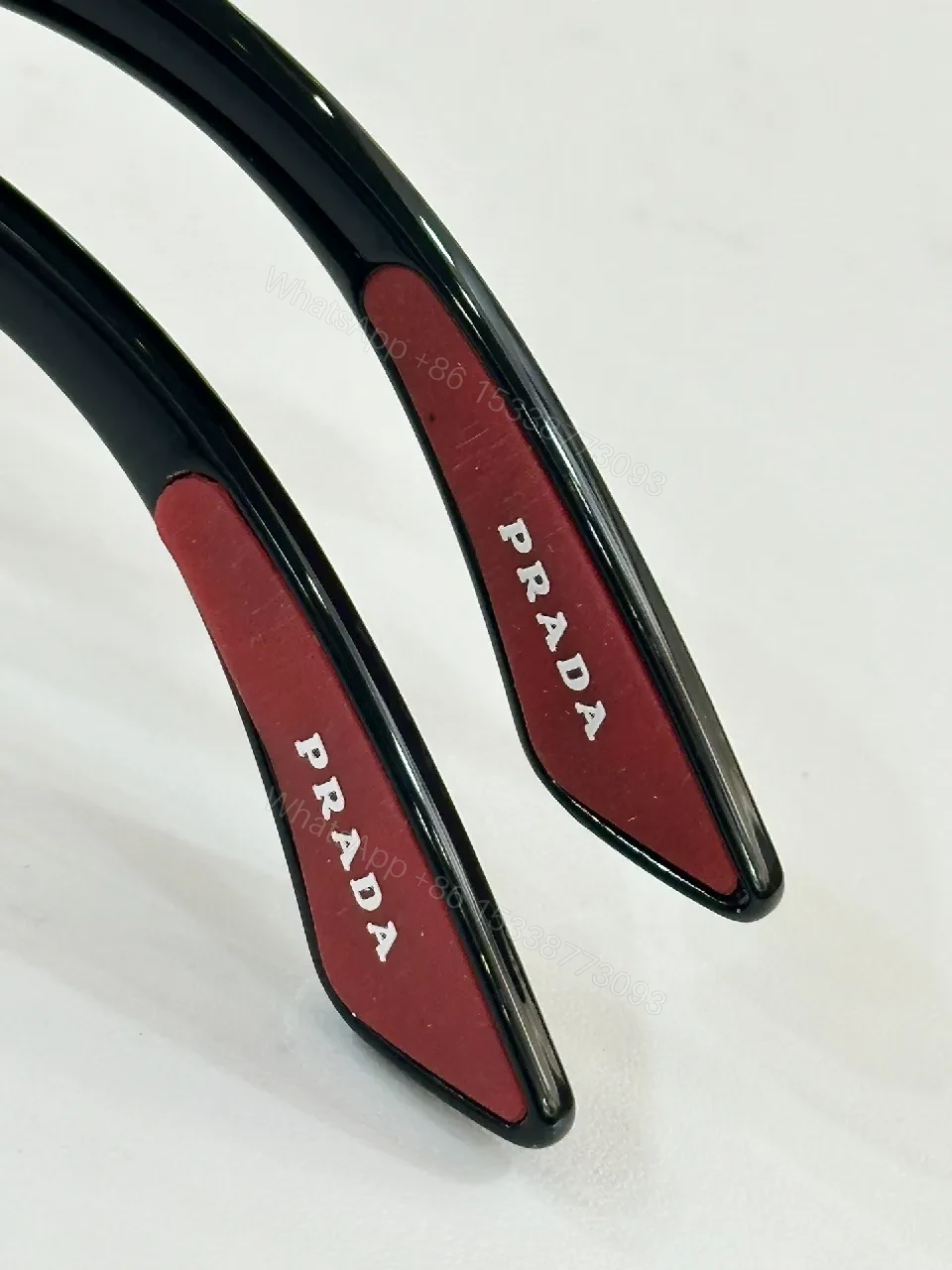 View 3 of Bold Black/White Aviator Sunglasses with Statement Stripe