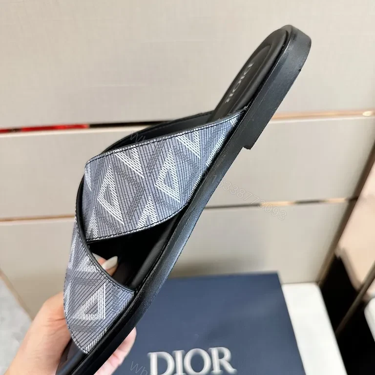 View 4 of Geometric Dior Slide: Modern Luxury Comfort Footwear