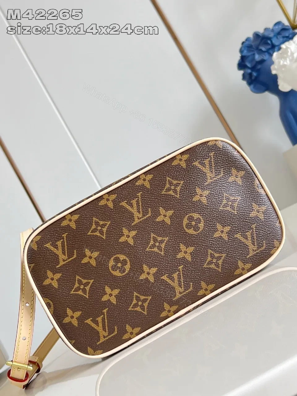 View 3 of Chic Monogram Crossbody: Structured, Lightweight, Versatile Bag