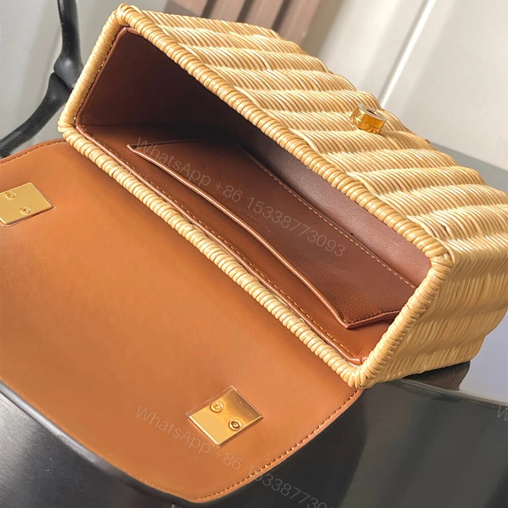 View 8 of CELINE TEEN GARANCE BAG IN WICKER AND NATURAL CALFSKIN