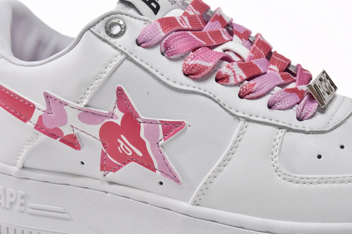 View 4 of Cheap Fake Bape Sta Low White Red Camouflage 1H20-191-045(BapeSta)