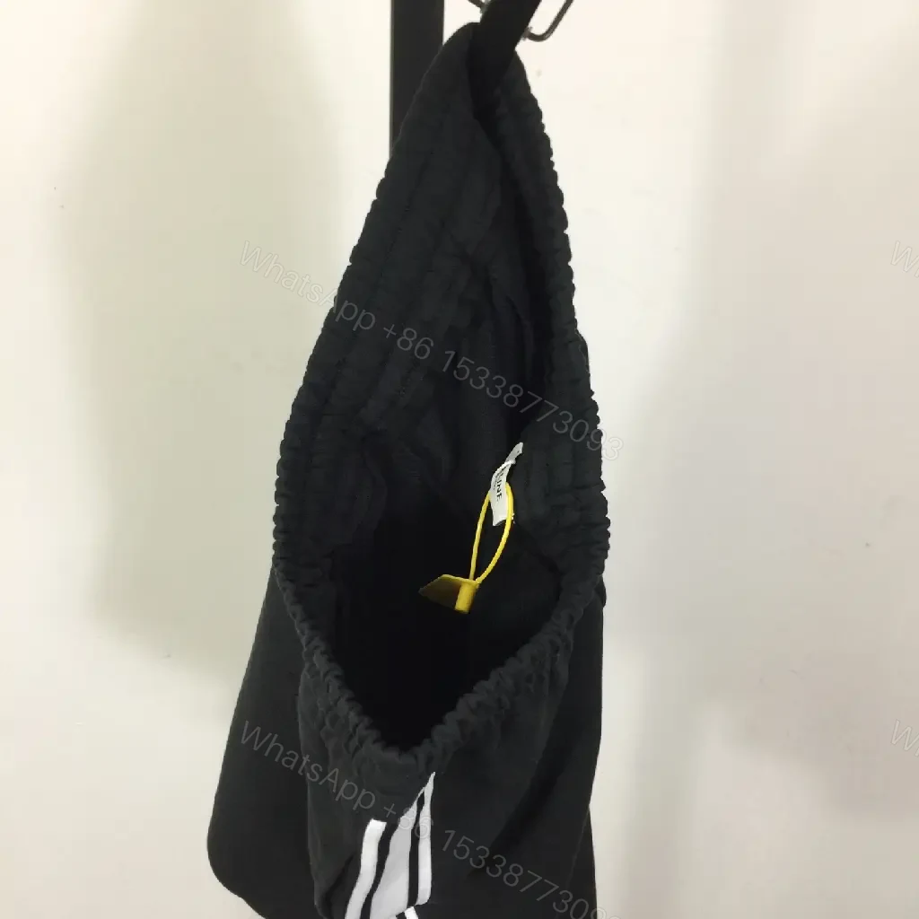 View 8 of Black Cotton Shorts with Drawstring - CELINE Logo, Casual Style