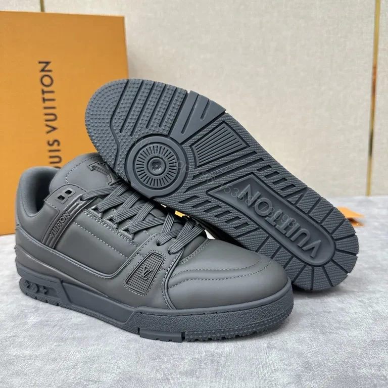 View 2 of Monochrome Calfskin LV High-Tops: Refined Everyday Comfort