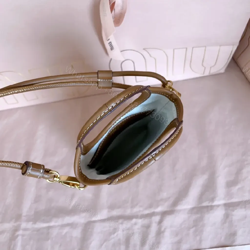 View 7 of Caramel Leather Crossbody: Compact Luxury, Textured Style
