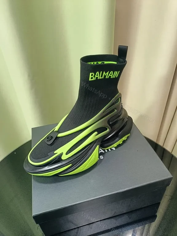 Neon Balmain Sock Sneaker: Sculpted City-Edge Comfort — view 1