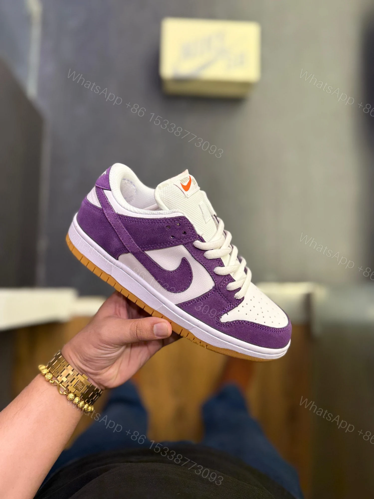 View 7 of Nike Dunk Low Court Purple First Copy Shoes | COD India
