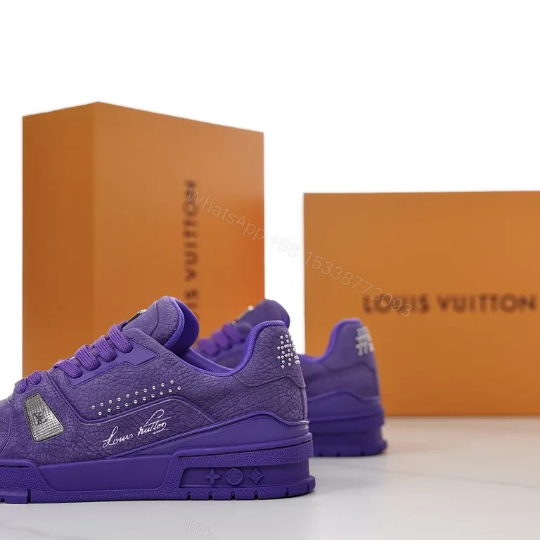 View 5 of Bold Violet Suede Sneaker: Luxe Streetwear Comfort