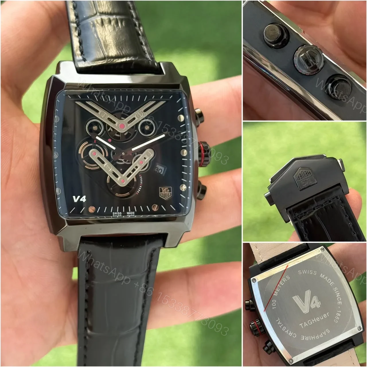 View 3 of TAG Heuer V4 Black Chronograph