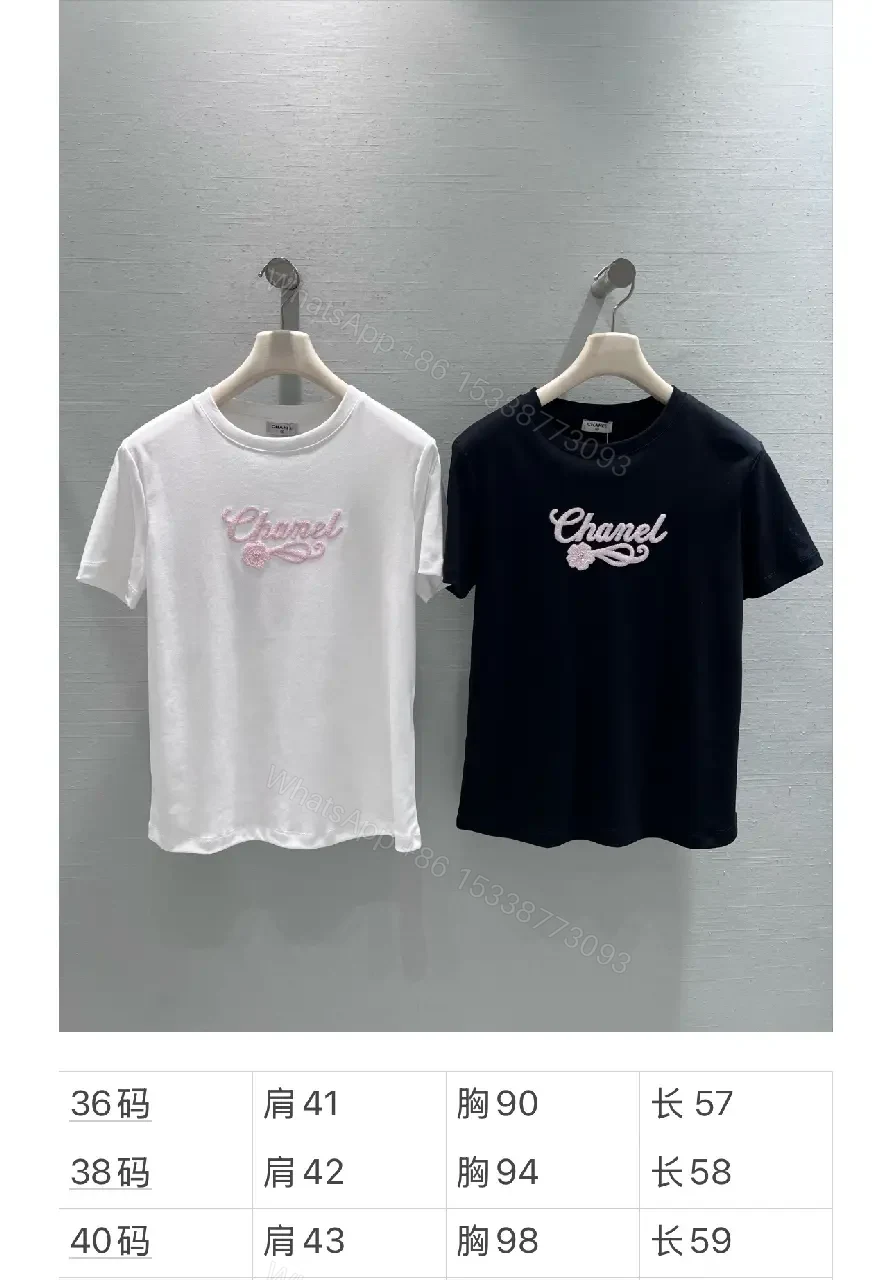 View 2 of Black Cotton Embroidered Logo T-Shirt - Subtle Luxury, Everyday Confidence