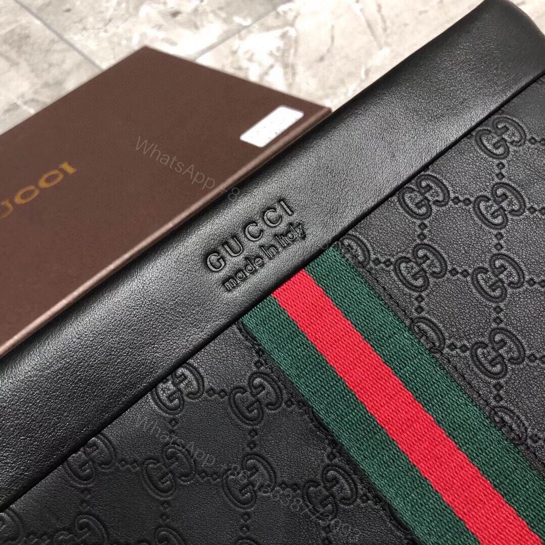 View 2 of GUCCI GG SUPREME WEB CLUTCH