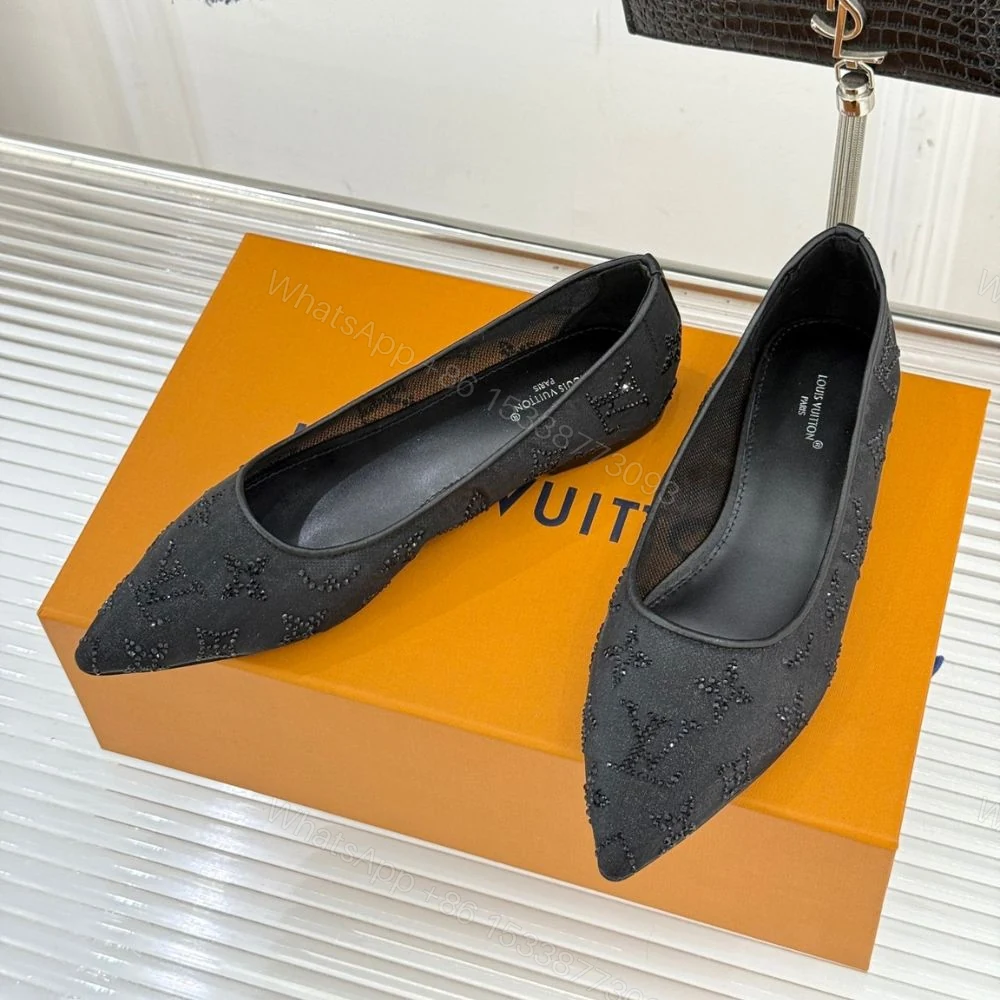 View 5 of Louis Vuitton Gala Flat Ballerina Black 1AIDR8