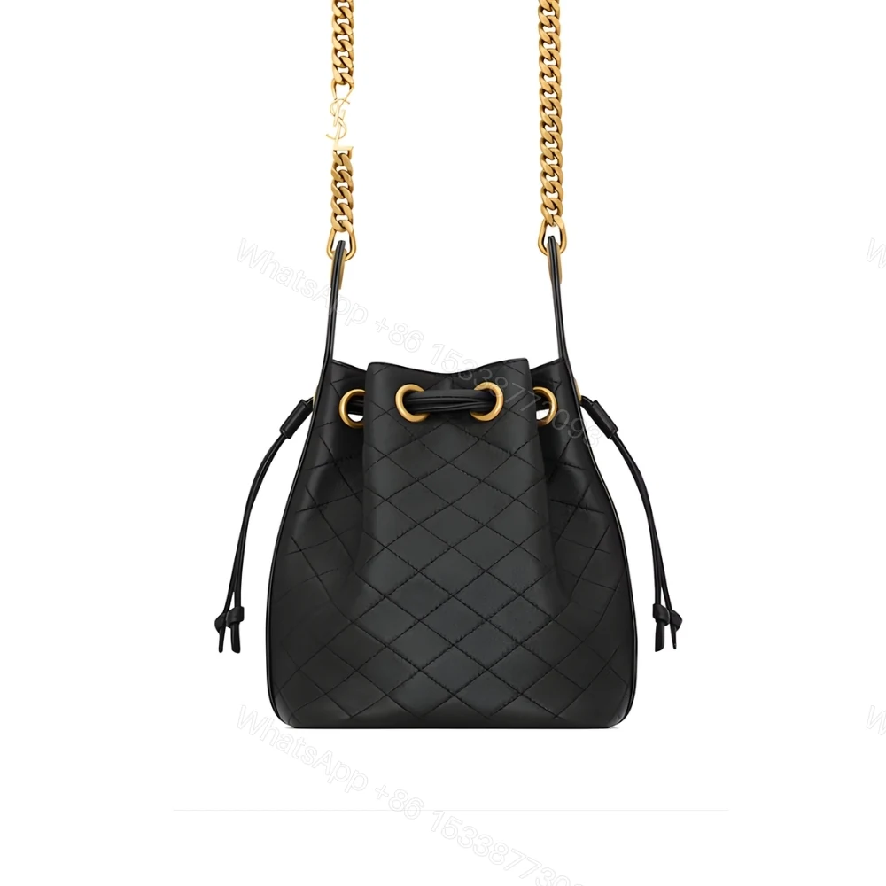 Saint Laurent Small Cassandre Bucket Bag Black 18Cm — view 1