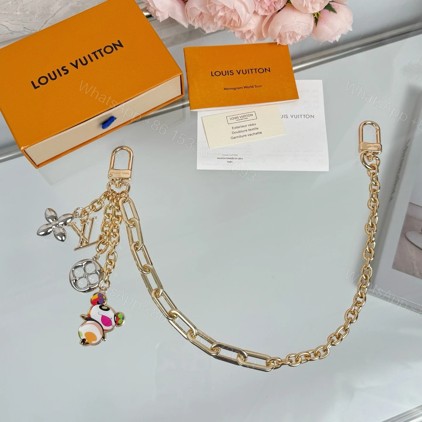 View 9 of Louis Vuitton X Murakami Bag Charms Key Holder