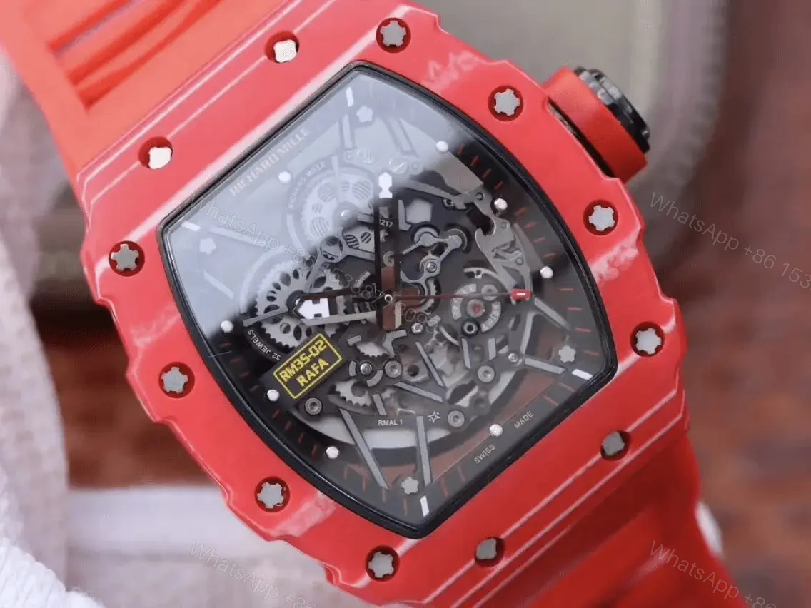 View 6 of Richard Mille Swiss Clone RM 35-02 Rafa Red