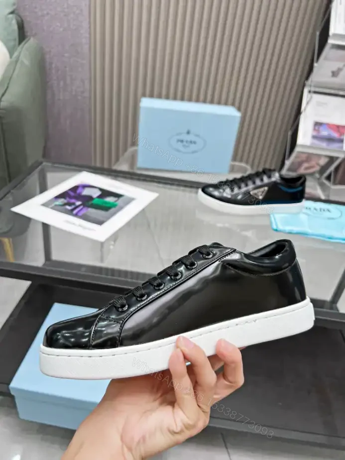 View 3 of PRADA BRUSHED LEATHER SNEAKERS – PRD043