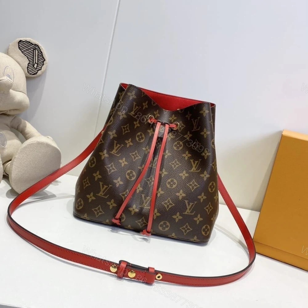 View 2 of Louis Vuitton Neonoe MM Bag Red 26Cm M44021