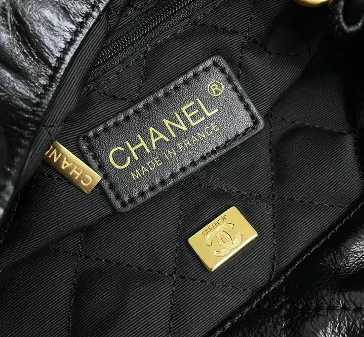View 8 of Chanel 22 Mini Handbag DF5228 – Black Calfskin