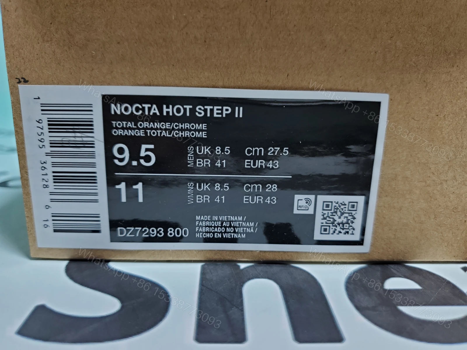 View 7 of Nike Hot Step 2 Drake NOCTA Orange DZ7293-800