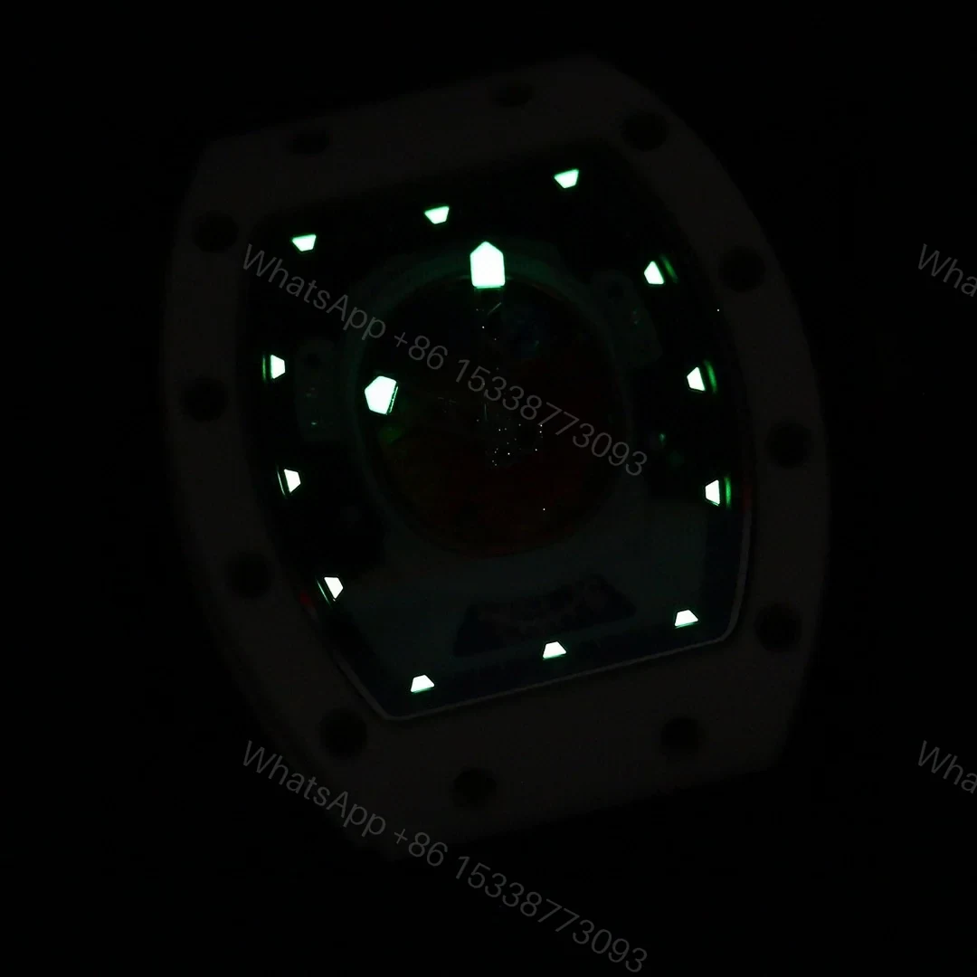 View 9 of Richard Mille RM52-05 Pharrell Williams Mars Mission Watch White Case Blue Strap Premium Edition RM-RM52-05-PW-WHT-BLU-01