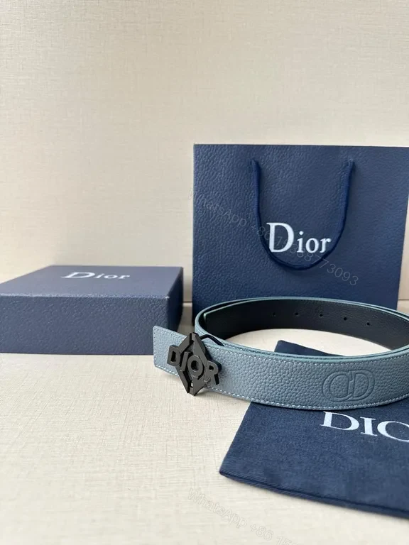 View 9 of Gold-Dior Accent Leather Belt: Premium, Adjustable Luxury Accessory