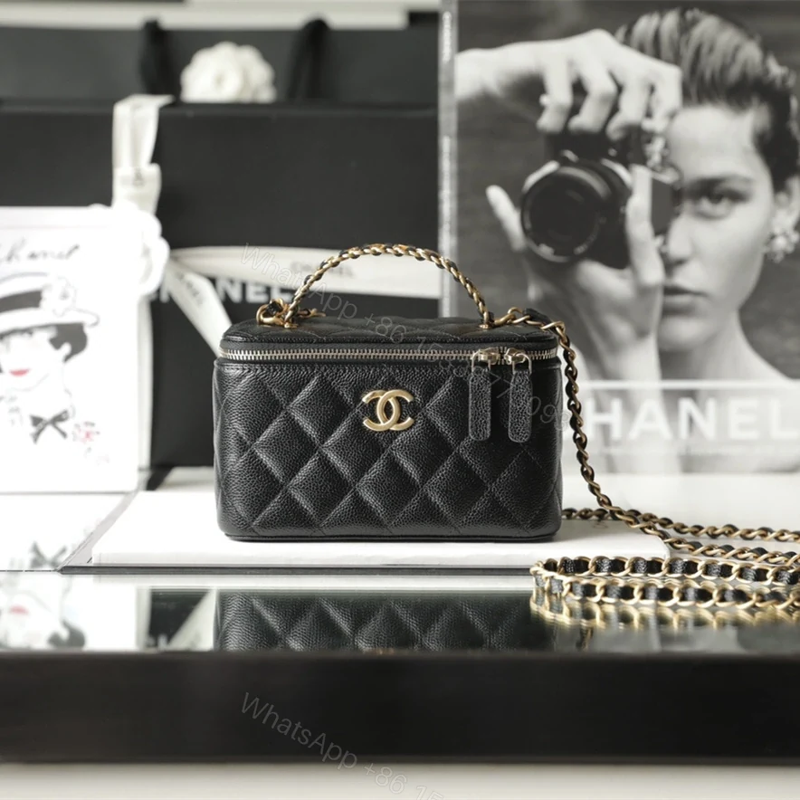 View 5 of 高仿奢侈品Chanel22S黑金化妝包免檢版