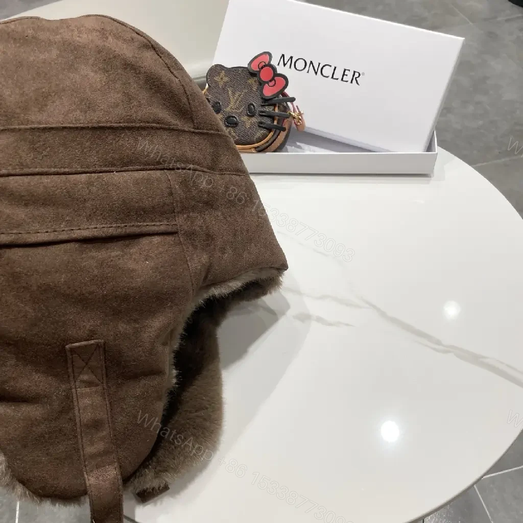View 7 of Brown Faux Fur-Trim Trapper Hat: Luxury Warmth, All-Season Style