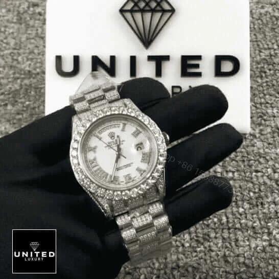 View 5 of Rolex Day-Date II Diamond Replica