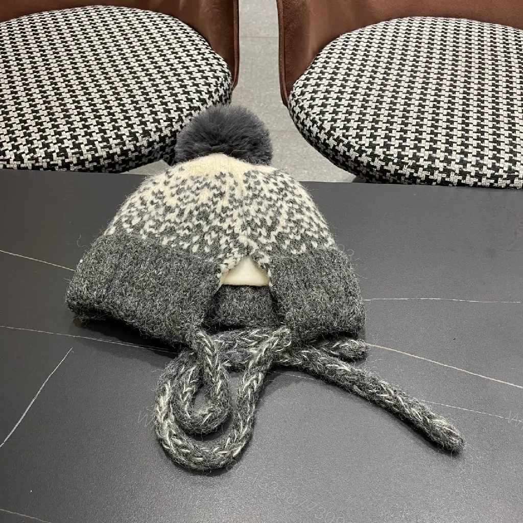 View 8 of Cozy Knit Beanie with Marled Texture & Pom-Pom Detail