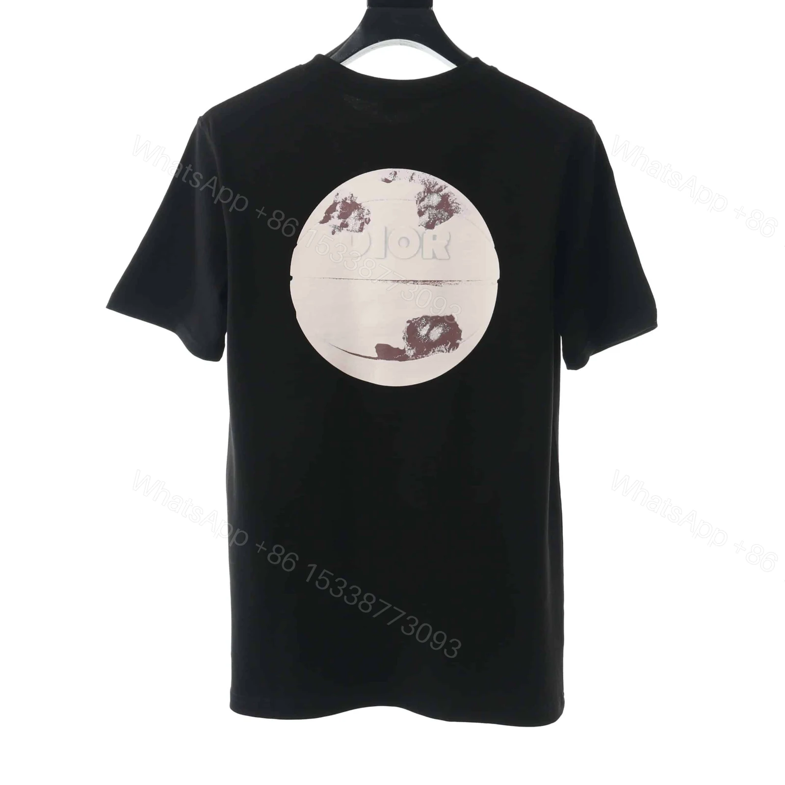 View 2 of DIOR COUPLE BASKETBALL TIGHT-KNIT BLACK T-SHIRT