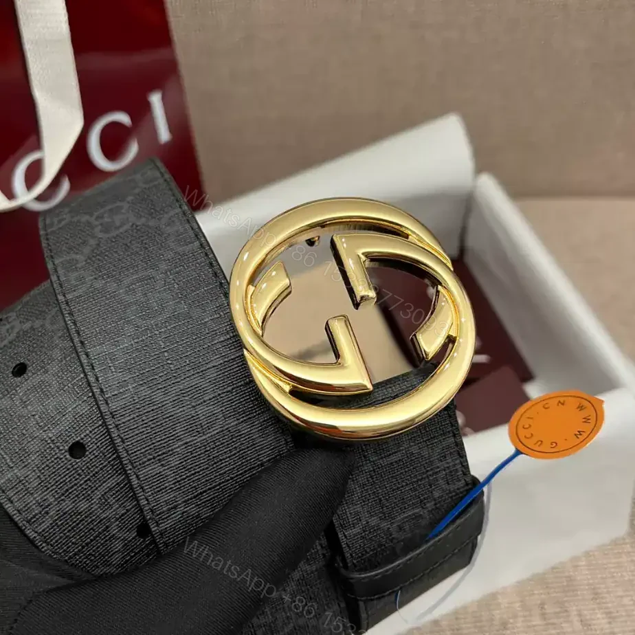 View 5 of GUCCI BELT WITH INTERLOCKING G BUCKLE 4CM – B109