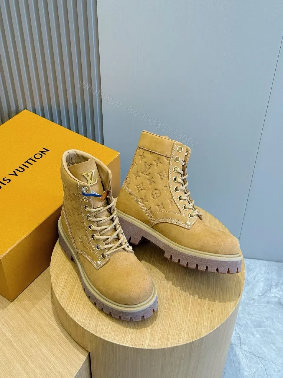 View 4 of Textured Leather Boots: Rugged Comfort, All-Day Style